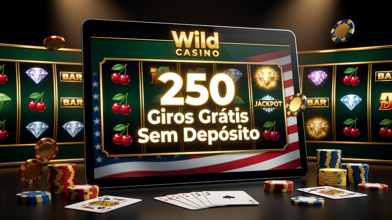Cassino com Bônus Sem Depósito EUA 2026: Wild Casino Apresenta 250 Giros Grátis Sem Depósito