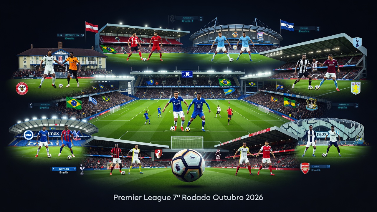 Premier League Define Jogos da 7ª Rodada em Outubro de 2026